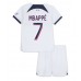 Billige Paris Saint-Germain Kylian Mbappe #7 Børnetøj Udebanetrøje til baby 2023-24 Kortærmet (+ korte bukser)